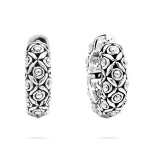 Garni 925 Sterling Silver Handcrafted Ardemis Hoop Earrings bild 1