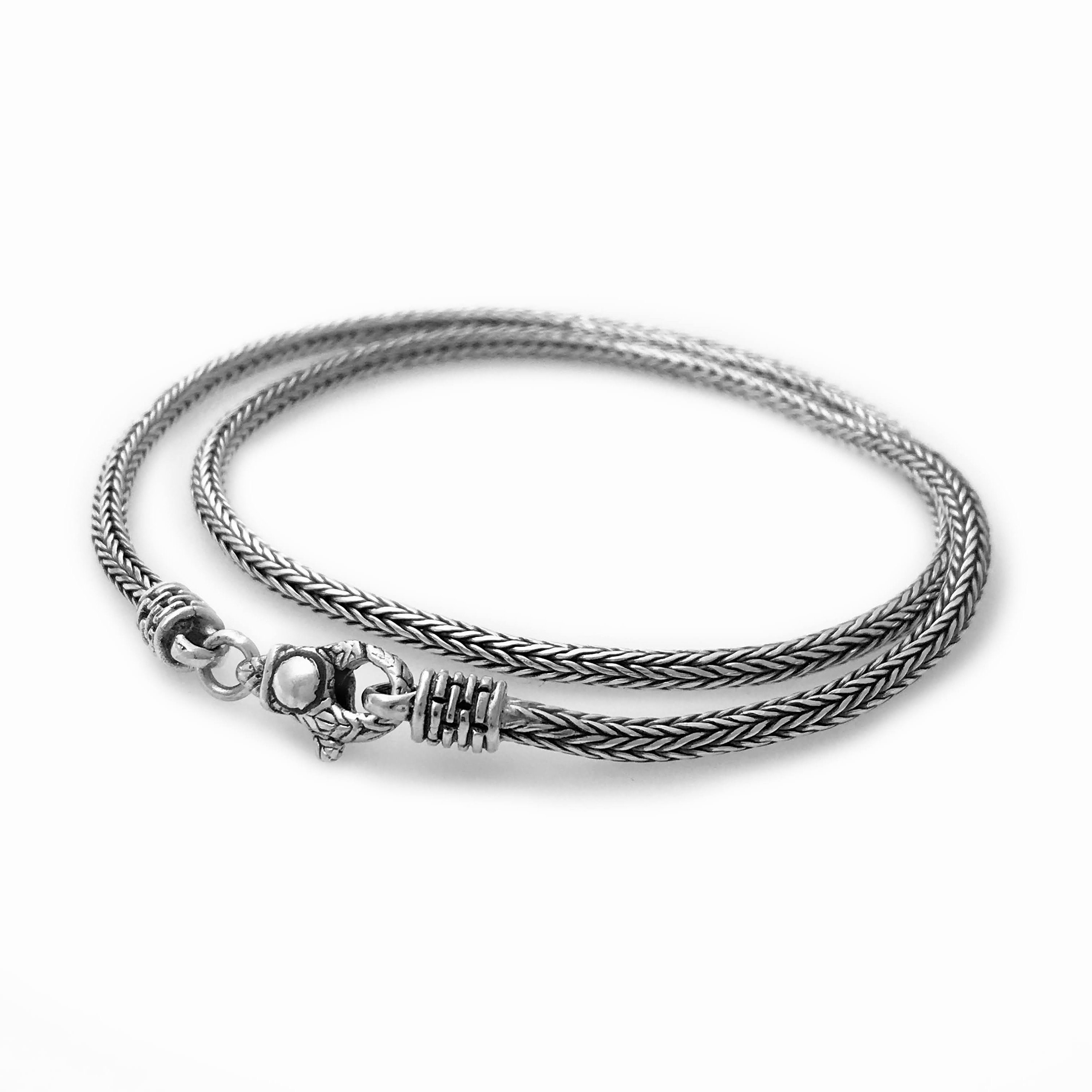 Garni 925 Handcrafted Sterling Silver Unisex Wheat Link - Etsy