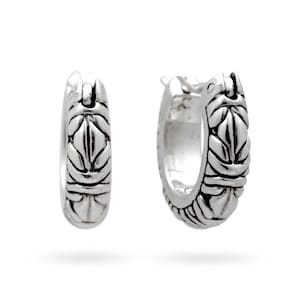 Garni 925 Sterling Silver Handcrafted Emma Hoop Earring