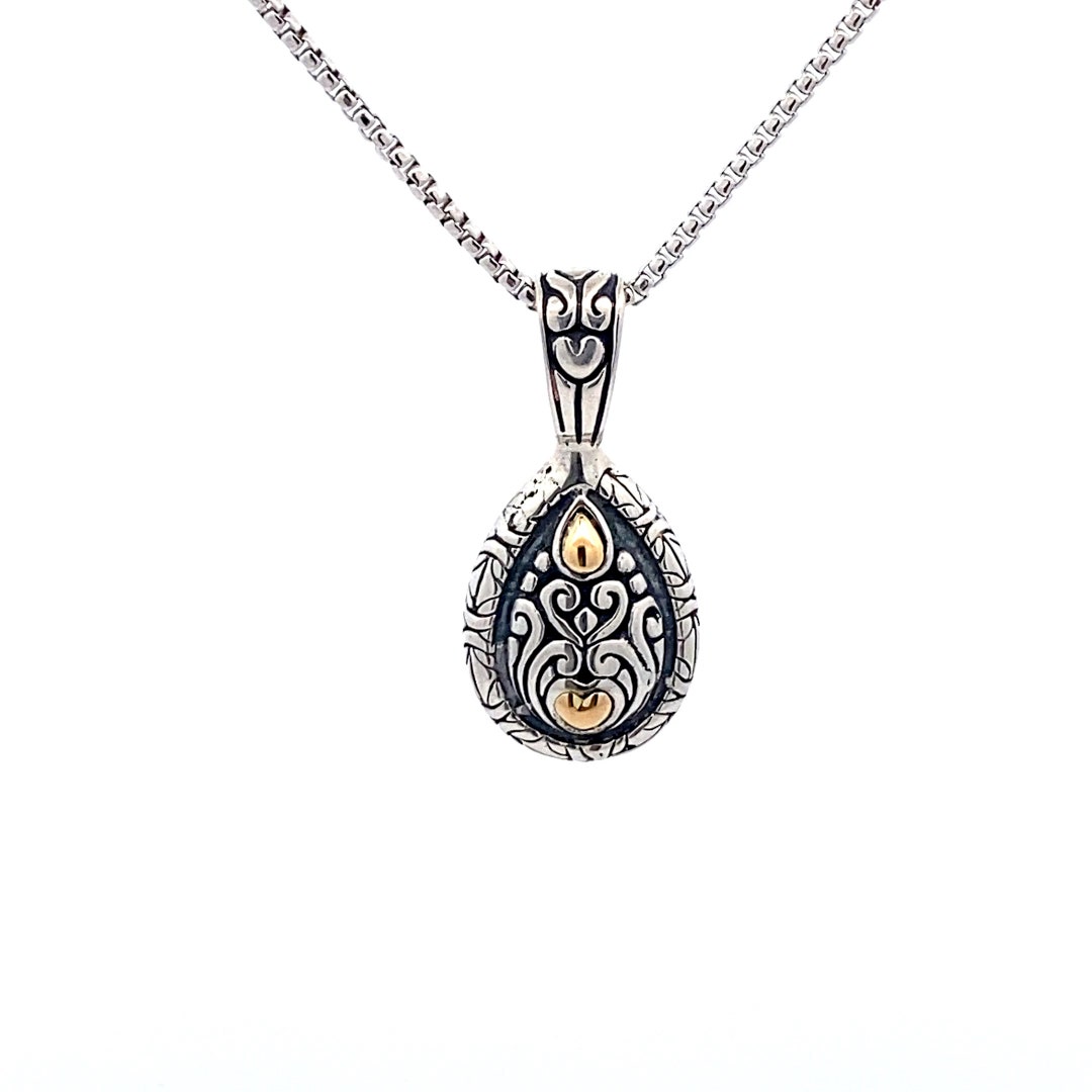 Garni 925 Sterling Silver and 18k Yellow Gold Two-tone Sareen - Etsy