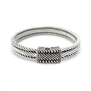 Garni 925 Handcrafted Sterling Silver Men&#39;s Link Toros Bracelet