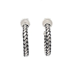 Garni 925 Sterling Silver handcrafted Sophie Hoop Earrings