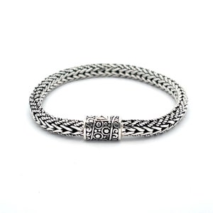 Garni 925 Quality Sterling Silver, Handmade in Bali, Wheat Link