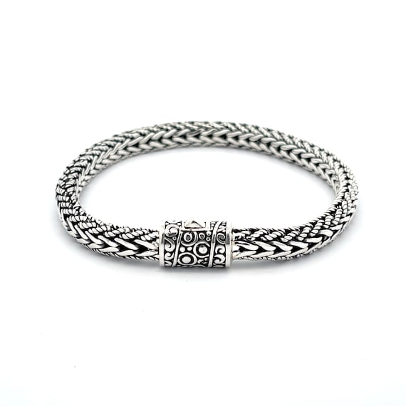Garni 925 Sterling Silver Handmade Men's Wheat Link Masis