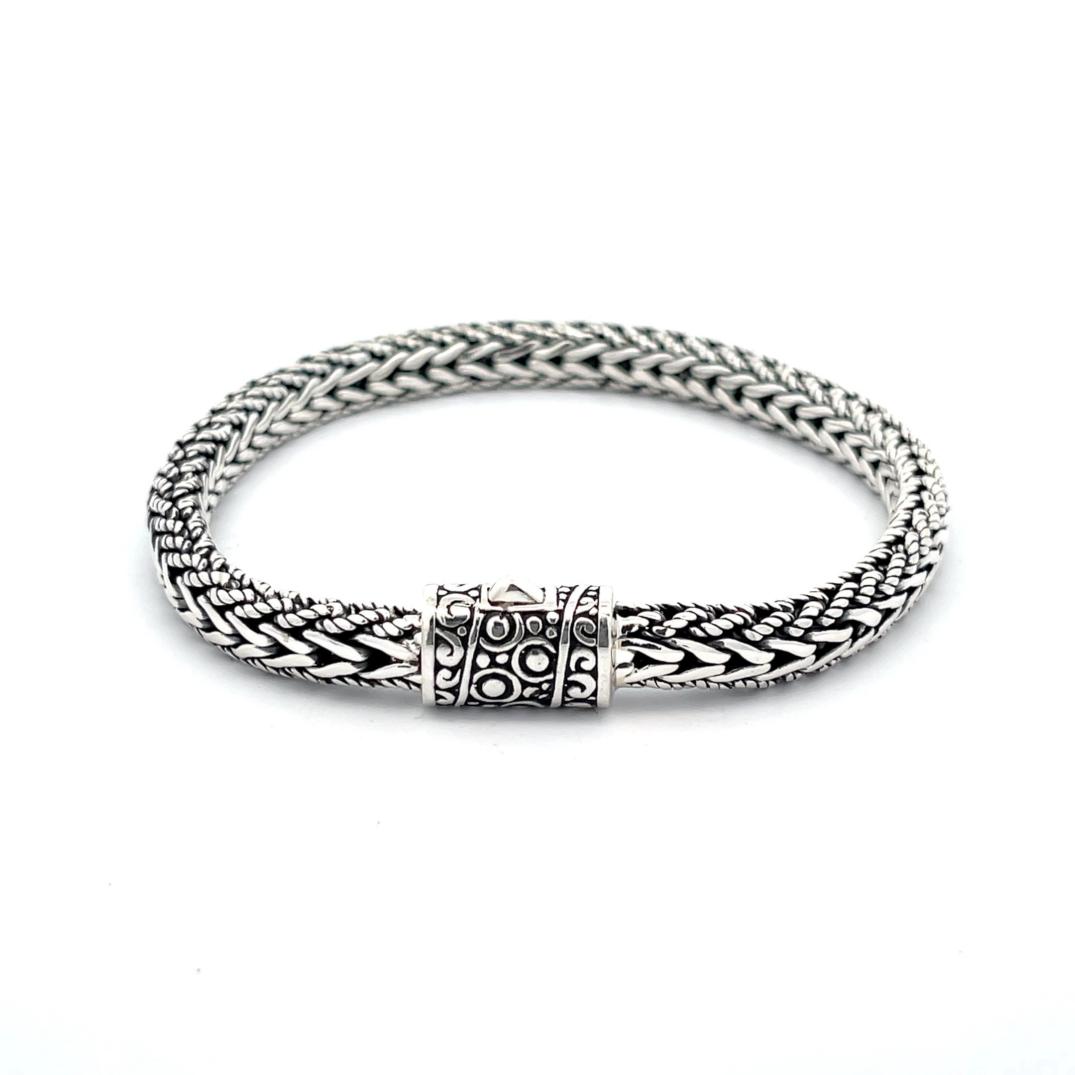 Garni 925 Sterling Silver Handmade Men's Wheat Link Masis