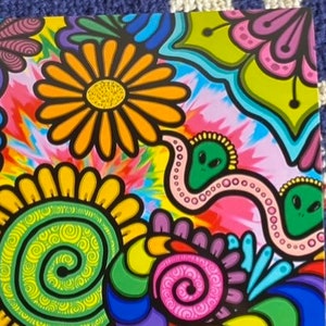 Trippy Doodle Mini Print - Etsy