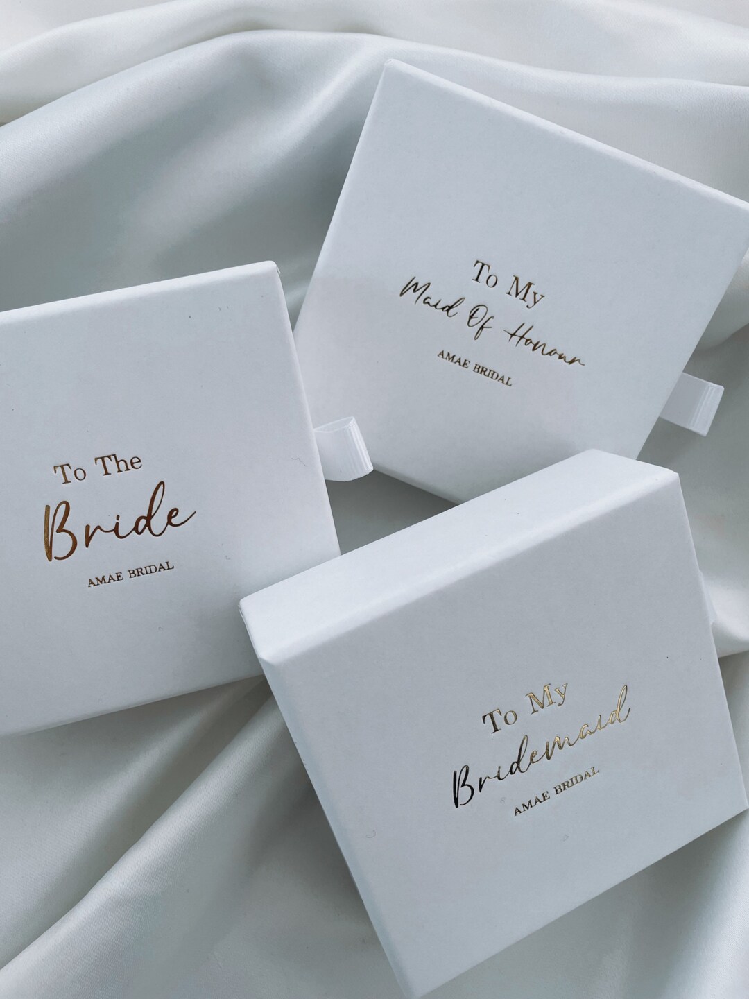 Bridesmaid Jewellery Gift Box and Pouch Maid of Honour Wedding Etsy UK