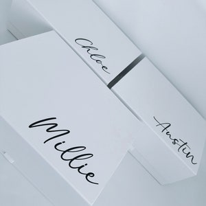 Personalised White Gift Box large Magnetic gift box bridesmaid proposal box birthday gift box present maid of honour gift wrap bridal boxes