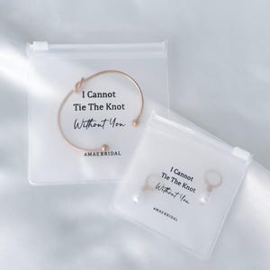 Frosted Bridesmaid Jewellery Pouch bridesmaid proposal gift maid of honour gift bridal party jewellery box bridesmaid gift bag flower girl