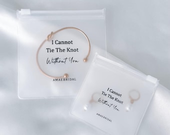 Frosted Bridesmaid Jewellery Pouch bridesmaid proposal gift maid of honour gift bridal party jewellery box bridesmaid gift bag flower girl