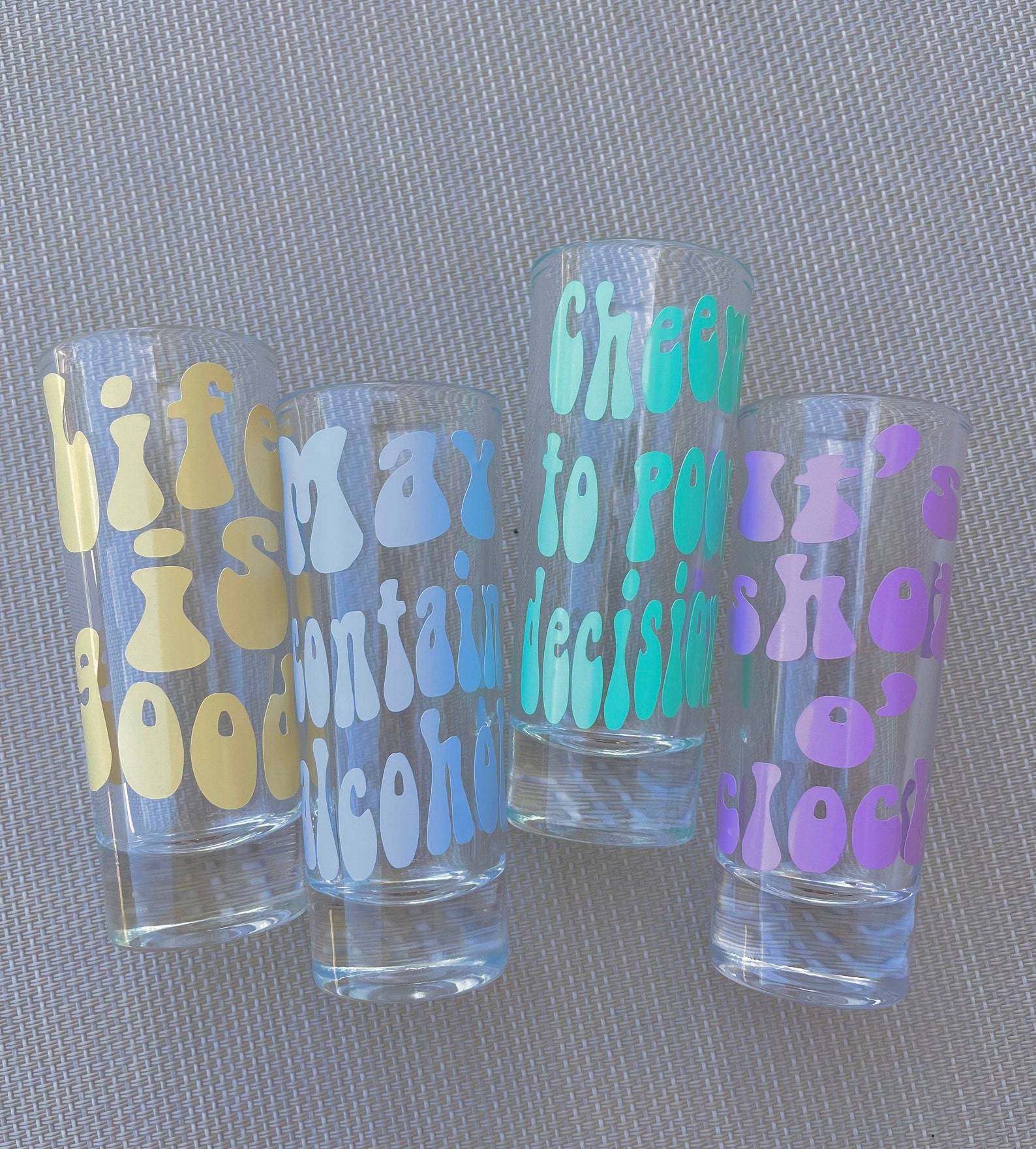 Cute Shot Glasses Custom Shot Glass Etsy