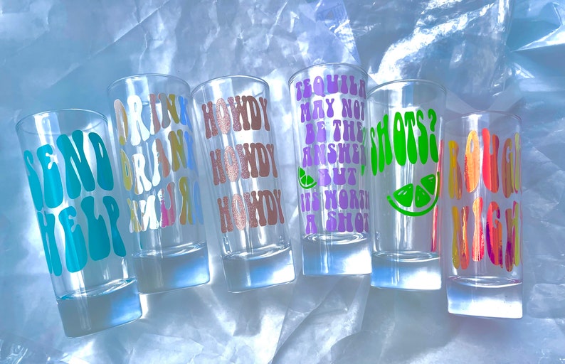 Cute Shot Glasses Custom Shot Glass Etsy UK
