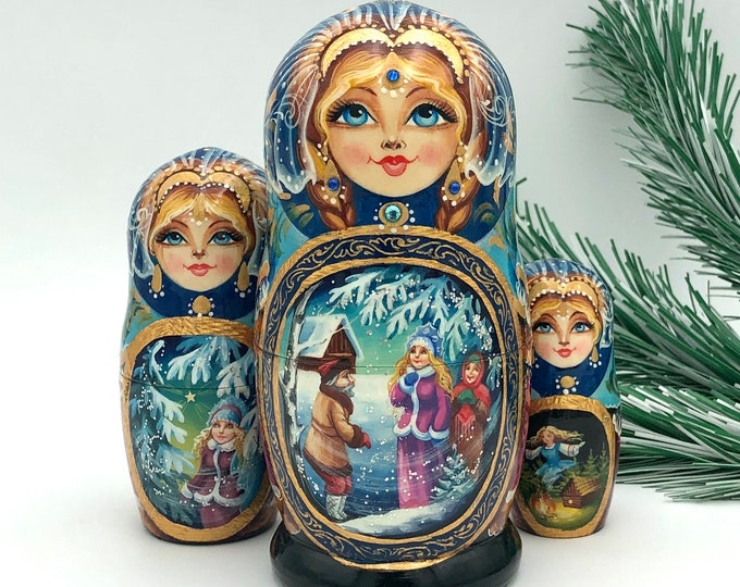 Traditional Nesting Dolls 5,5 Height 14cm, Signature Collection