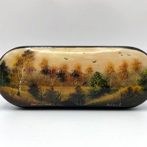Glasses Case, Hand Painted, “Autumn”