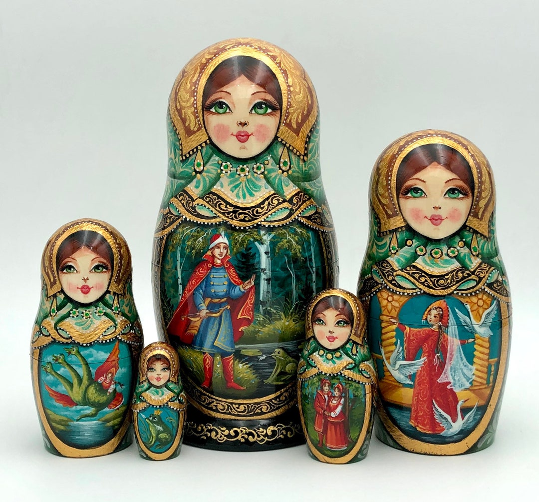 Traditional Nesting Dolls Signature Collection Stacking Etsy
