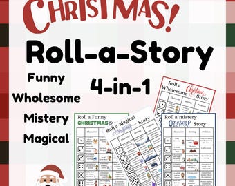 Rolle eine Weihnachtsgeschichte Kreatives Schreiben Arbeitsblätter - 4 Prompts für ESL, ELA, EFL