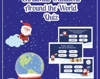 Weihnachten auf der ganzen Welt Trivia-Spiel | ESL ELL B2 | Digitale Ressource