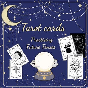 Cartas de Tarô Fortune Teller – Jogo de ESL com Tempo Futuro