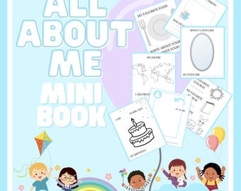 Über mich Mini-Buch: Back to School Ice Breaker-Aktivität (druckbare Arbeitsblätter)