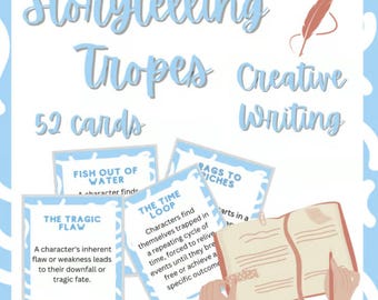 Geschichtenerzählen Tropen | Kreatives Schreiben | 52 Karten | Story-Archetypen