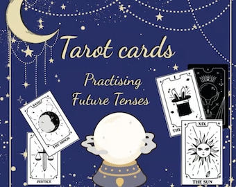 Tarotkarten ESL Spiel: Zukunftsform üben