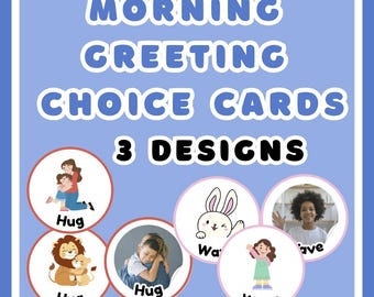 Bearbeitbare Morgengruß-Wahlkarten: Klassenzimmerplakate, 3 Designs l bedruckbar
