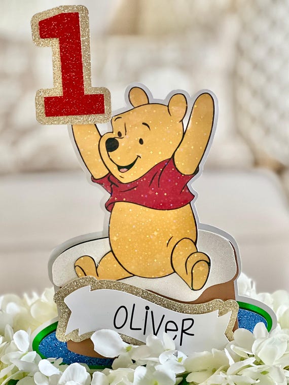 Adorable Yellow Bear Number 1 Birthday Candle - Perfect For Pooh Theme Parties & Baby Showers