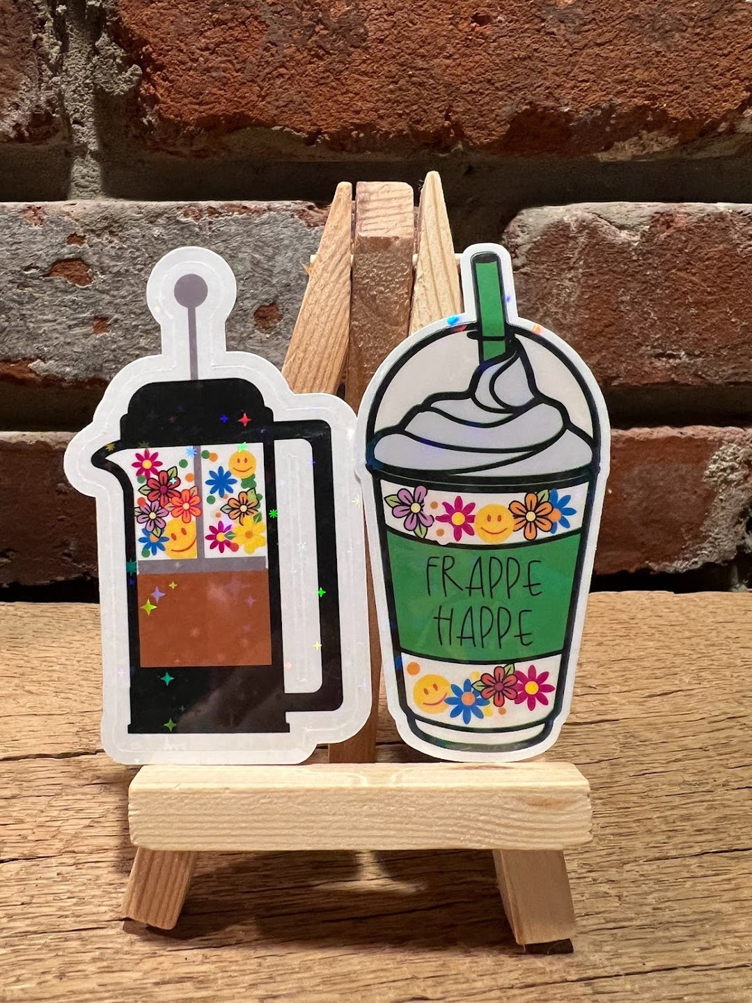 COFFEE Sticker Set 3 Selected Die-cut Holographic - Etsy
