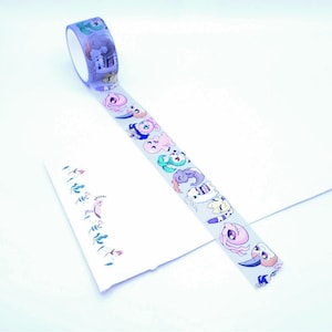 Rouleau de ruban adhésif Washi numérique Monster Babies de 5 m