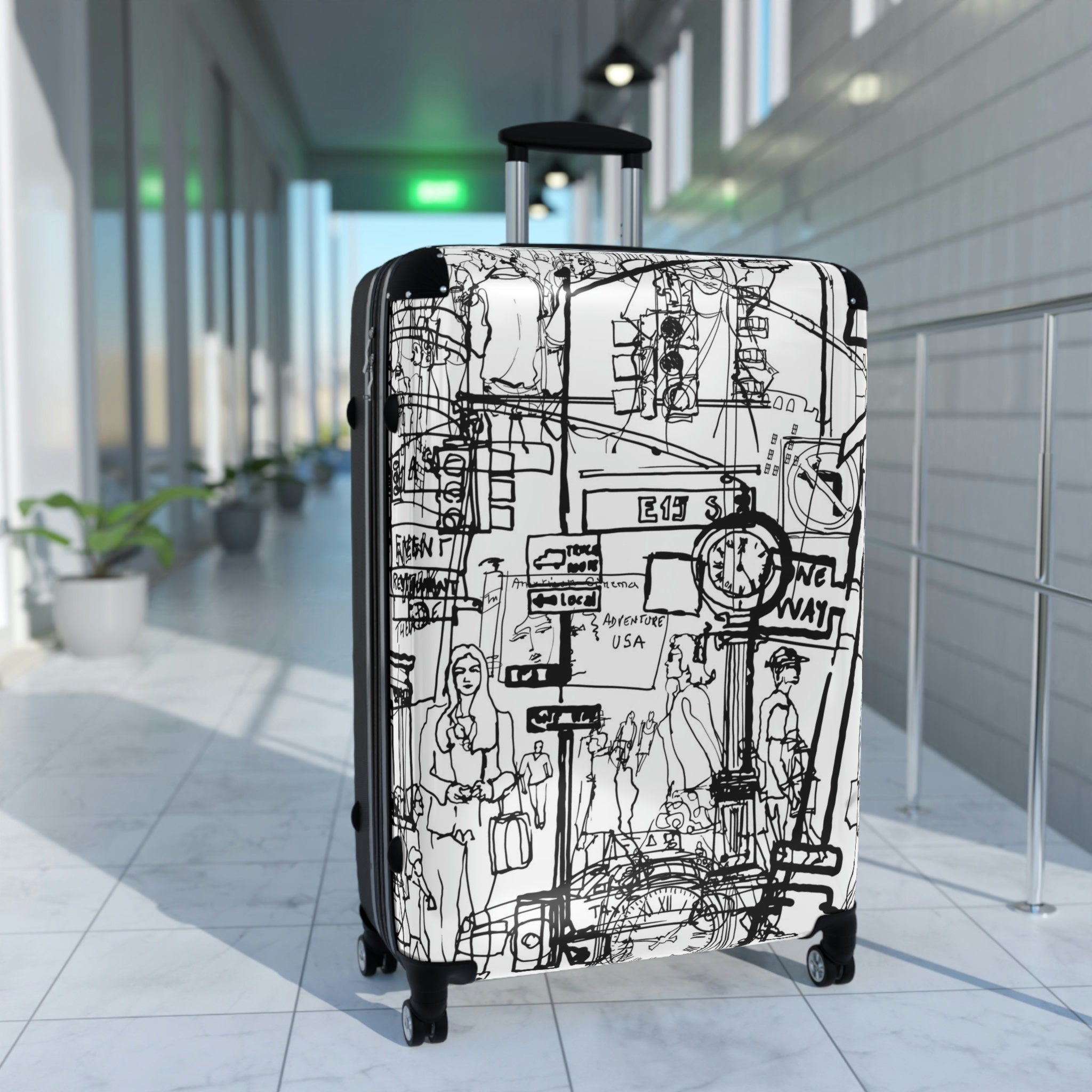 suitcase wheels and handle