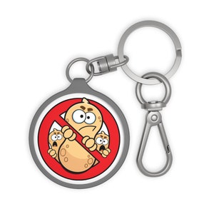 Allergic to Peanuts and Tree Nuts Keychain - Medical Alert - Food Allergies Awareness - Server Food Allergies  - Anaphylactic - Bag Tag -