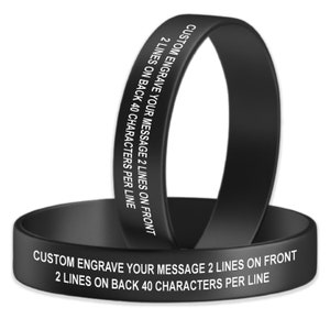 Medical Alert Bracelet - ID Bracelets - Customized WristBands - ID Bracelet  - Alert ID Bracelets - Choose Your Color!