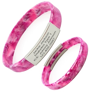 Medical Alert Bracelet - ID Bracelet- Personalized ID Bracelet - Custom Medical Alert ID Bracelet for Men Women - Custom id Bracelet