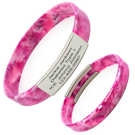 Medical Alert Bracelet - ID Bracelet- Personalized ID Bracelet - Custom Medical Alert ID Bracelet for Men Women - Custom id Bracelet