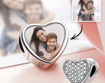 Personalized Photo Charm for Pandora Bracelet – Heart, Star & More