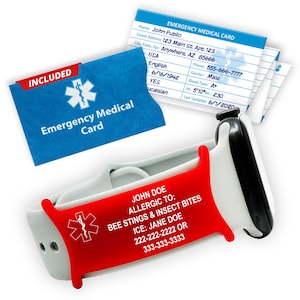 Medical Alert Bracelet Attachment - Medical ID Bracelets for Women Men Kids