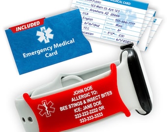 Medical Alert Bracelet Attachment - Medical ID Bracelets for Women Men Kids