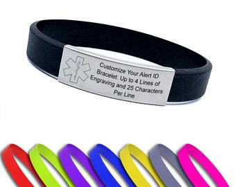 Personalized Medical Alert ID Bracelet for All Ages - Safety and Style