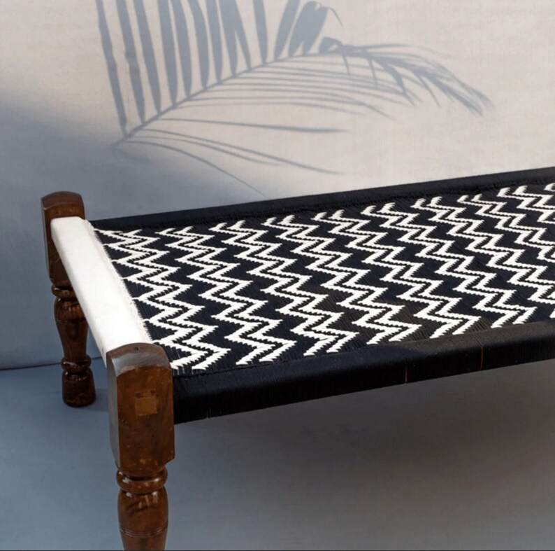 Wooden Indian Desi Rajasthani Khat, Solid Wood Charpai,handmade Khat