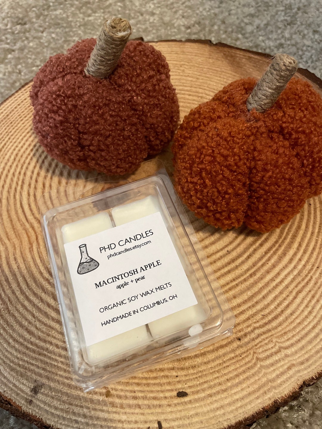 Macintosh Apple Candle Wax Melts Fall Fragrance Apple Fragrance Etsy