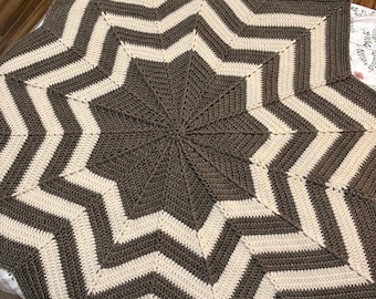 Star Pattern Blanket, Rug or Throw