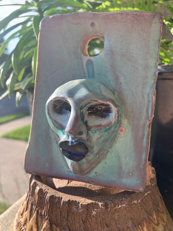 Decorative Ceramic Tile Wall Hanging Home Décor Etsy