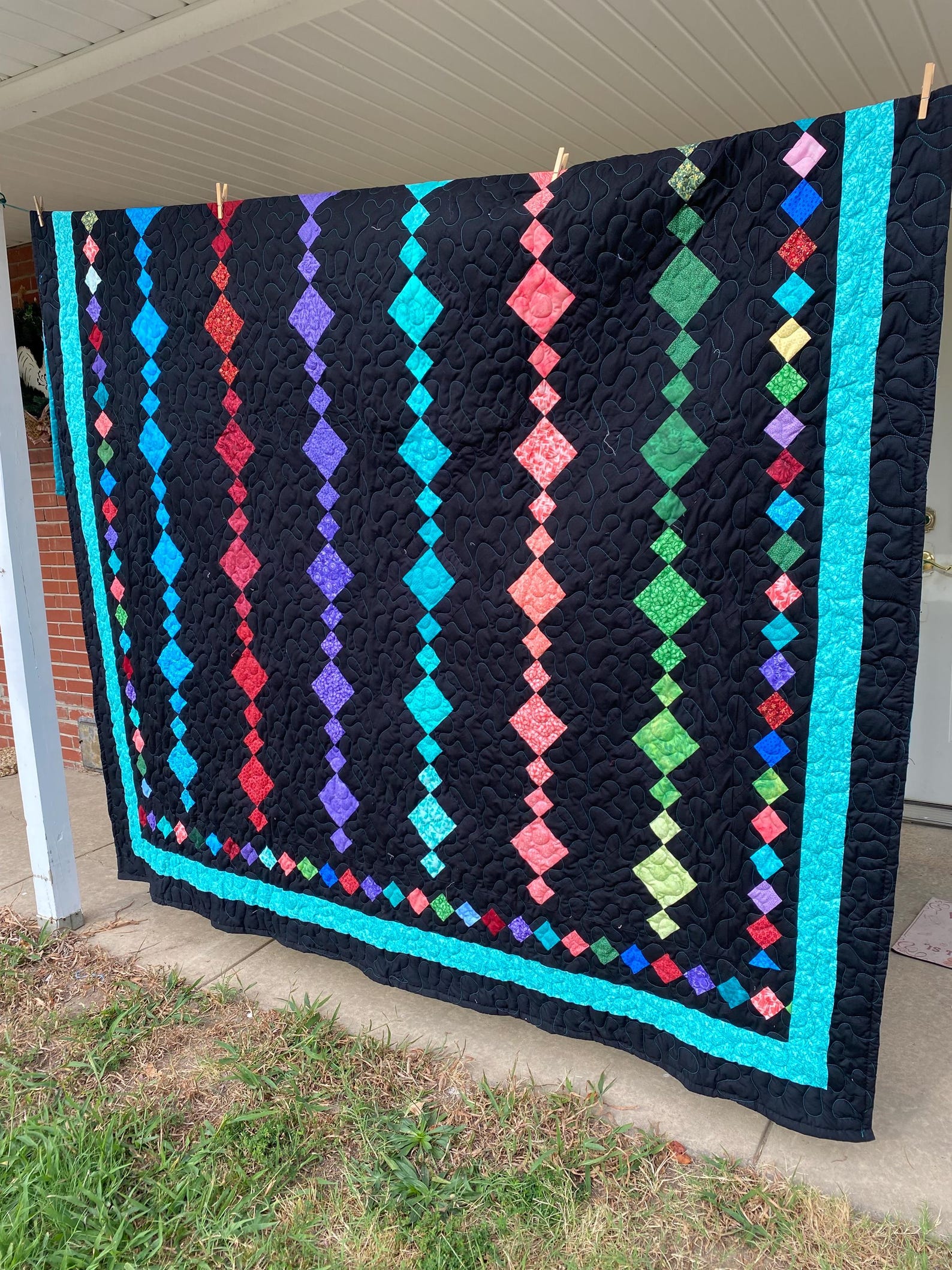 Chandelier Quilt Queen Size Etsy Canada