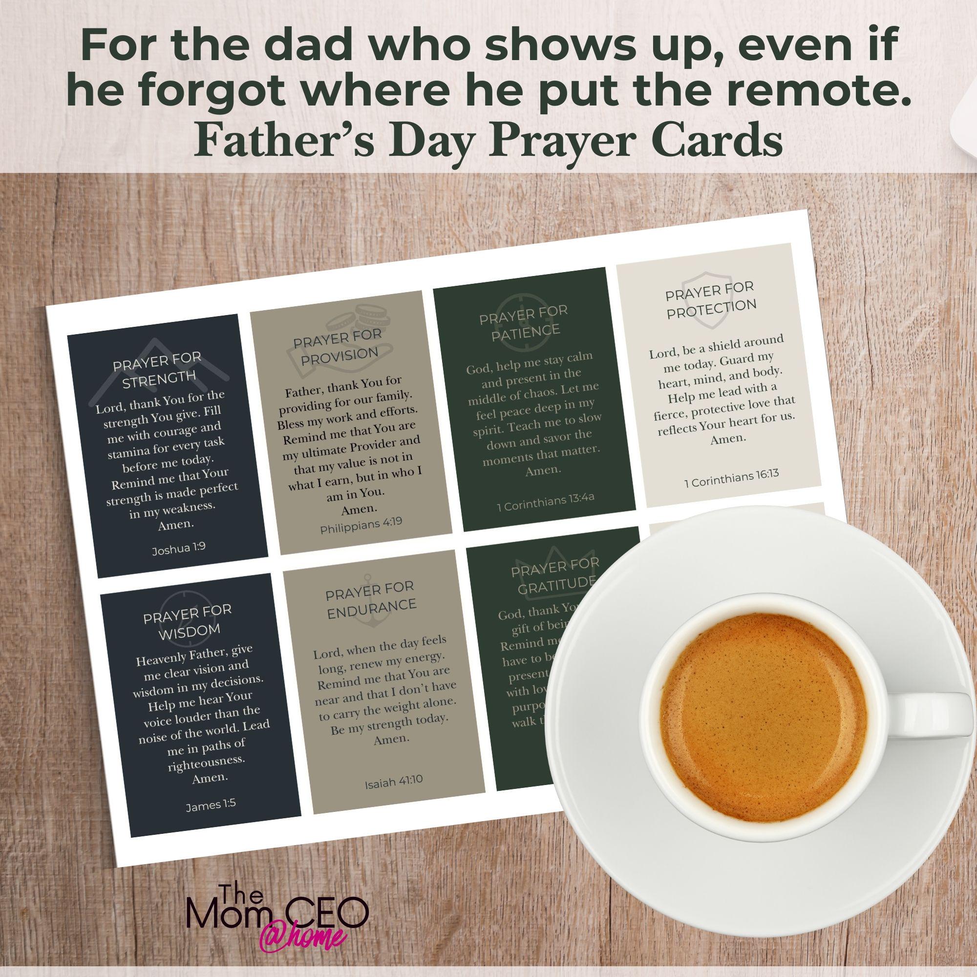 Father’s Day Prayer Cards – 7 Printable Prayers for Your Favorite Dad ...