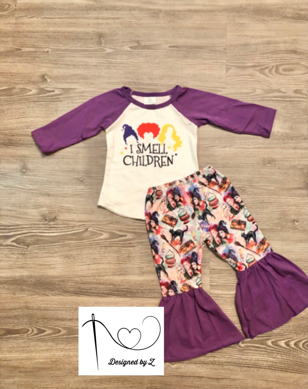 I Smell Children Bell Bottoms Set Toddler Girl Flare Pants Etsy