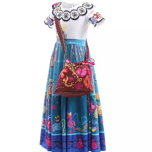 Long Mirabel Madrigal Encanto Inspired dress- Mirabel Toddler girl dress