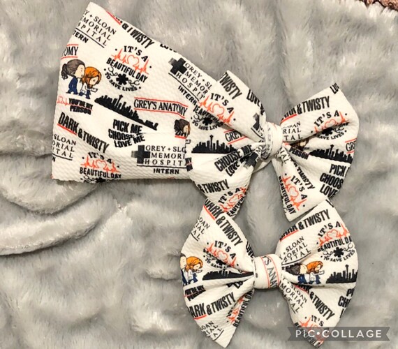 Grey's Anatomy Baby Headwrap or Bow Etsy