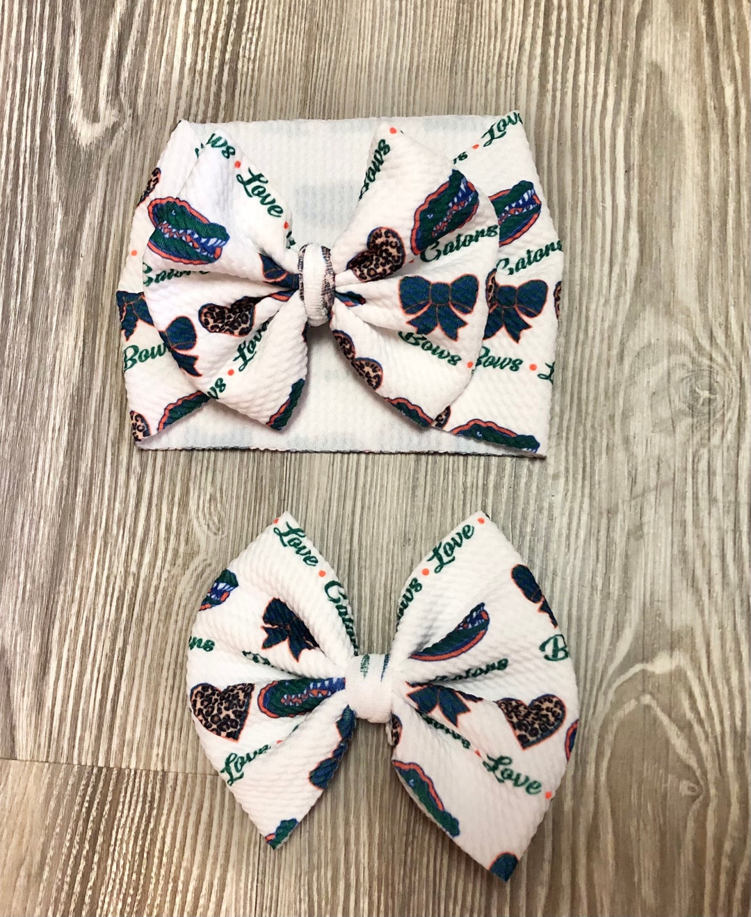 Florida Gators Headwrap Gator Bows Etsy
