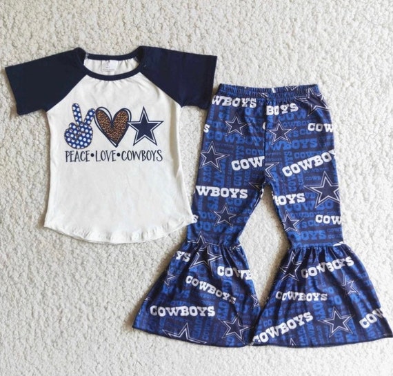 Cowboy Football Bell Bottoms Set - Etsy