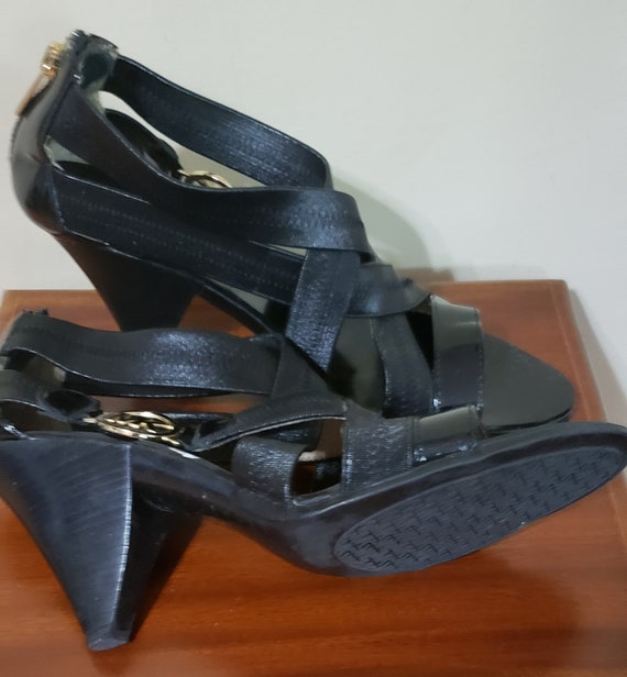 MK Women's Black Strappy Sandals - image 3